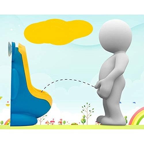 Pisoar pentru Baieti, Flippy, 0-8 Ani, in Forma de Broasca, Perie Inclusa, Montare pe Perete, Carlig Autoadeziv Inclus, 29 x 22.5 cm, Albastru [4]