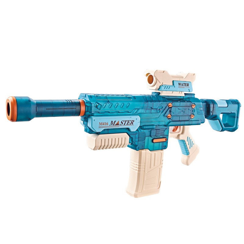 Pistol cu Apa Electric, Flippy, +6 Ani, Rezervor 500 ml, Incarcare USB, din Plastic, 69 x 5.5 x 30 cm, Albastru [1]