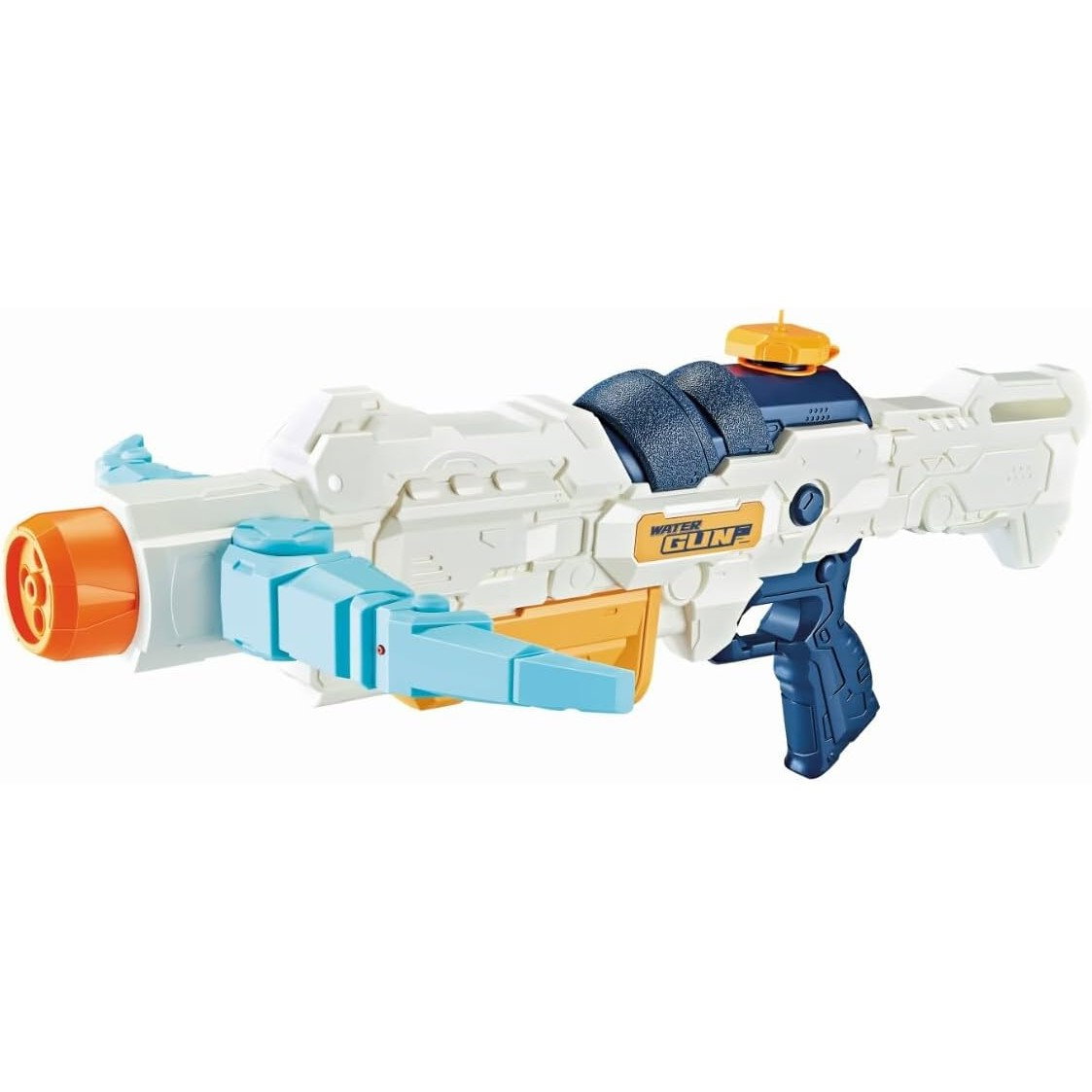 Pistol cu Apa, Flippy, +6 Ani, Rezervor 700 ml, 4 Moduri de Stropire, din Plastic, 56 x 37 x 23 cm, Alb [5]