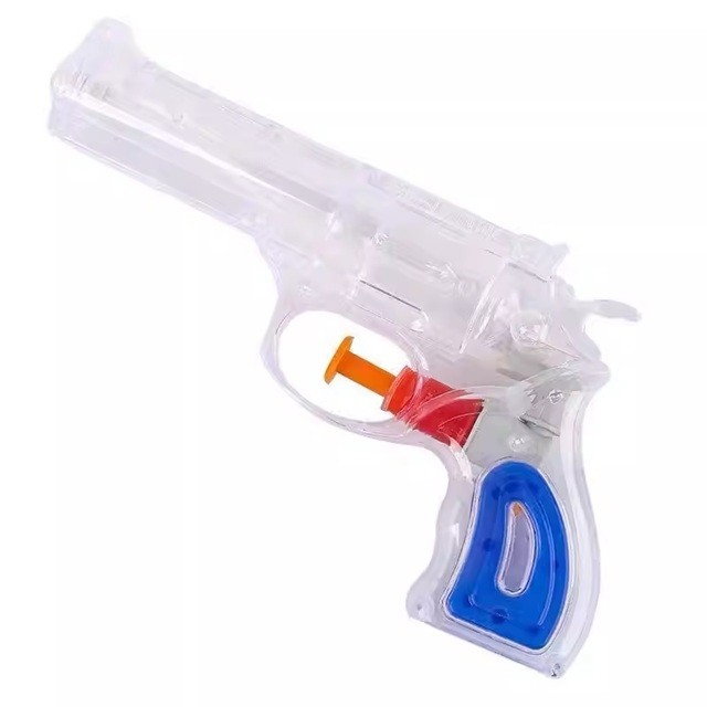 Pistol cu Apa, Flippy, pentru Copii, din Plastic, 16 x 5 x 2 cm, Transparent/Albastru [6]