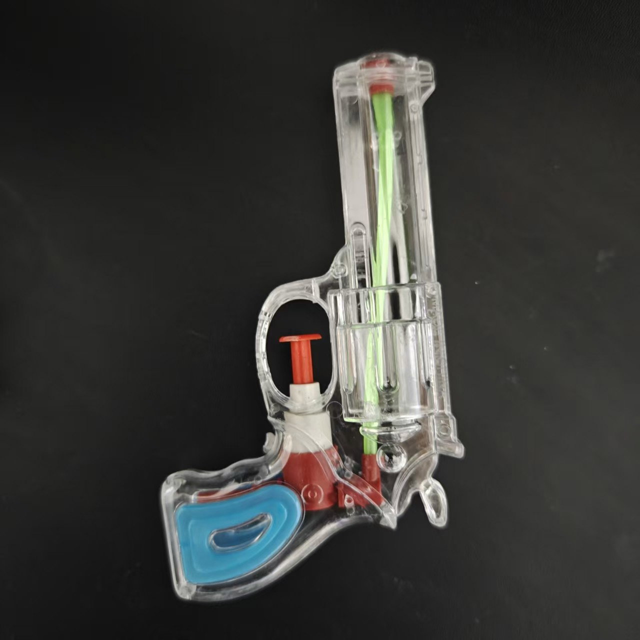 Pistol cu Apa, Flippy, pentru Copii, din Plastic, 16 x 5 x 2 cm, Transparent/Albastru [3]