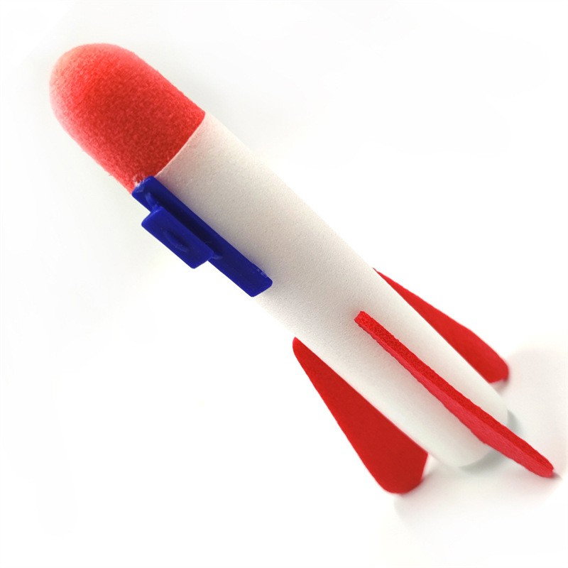 Pistol de Jucarie, Flippy, cu Lansator de Racheta, din Polistiren/Plastic, Lumina LED, +3 Ani, Albastru/Rosu [3]