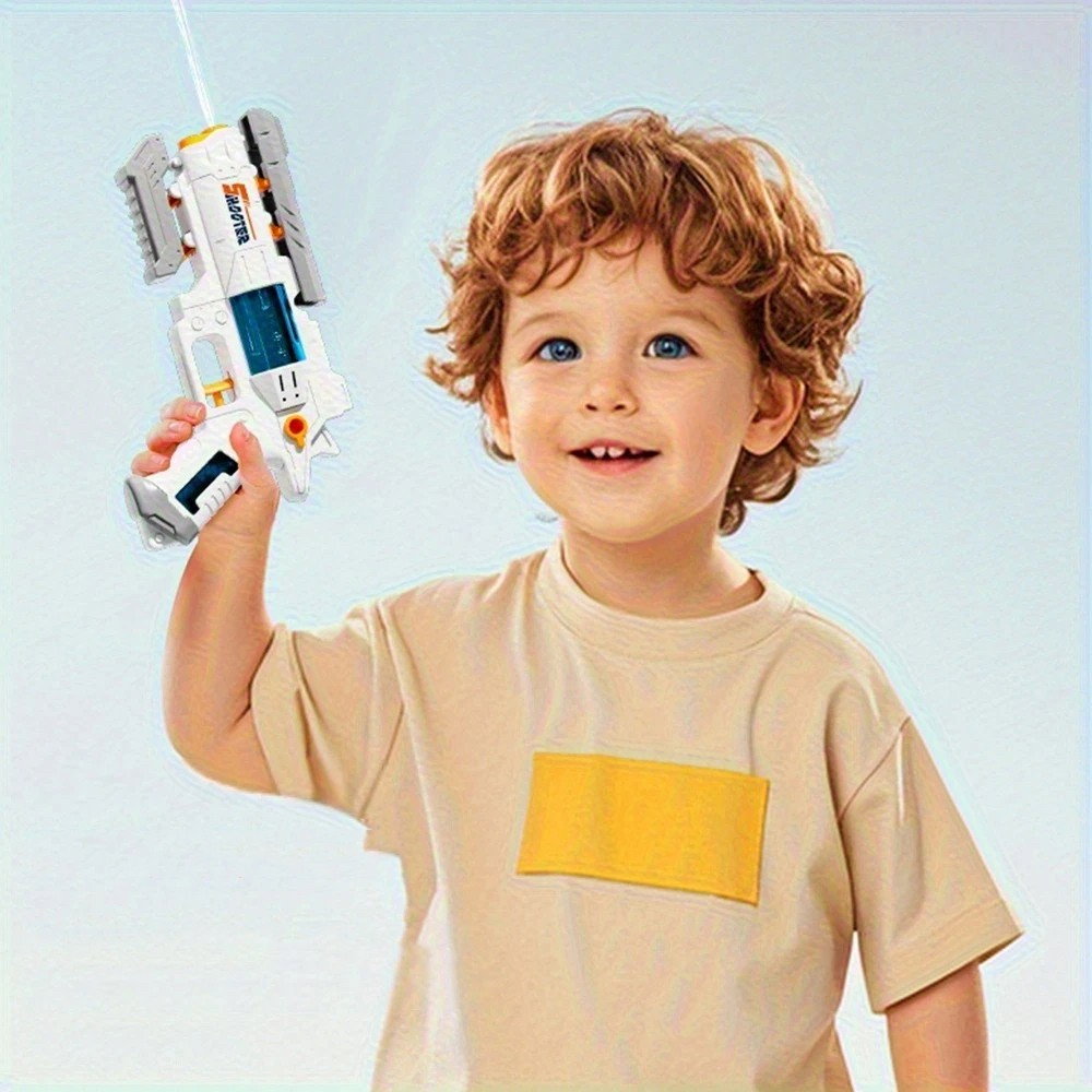 Pistol Manual cu Apa, Flippy, Jucarie Pistol cu Apa Sigur Pentru Copii, Design Nou S-Shooter Atractiv, 23 x 14.5 cm, Alb [3]