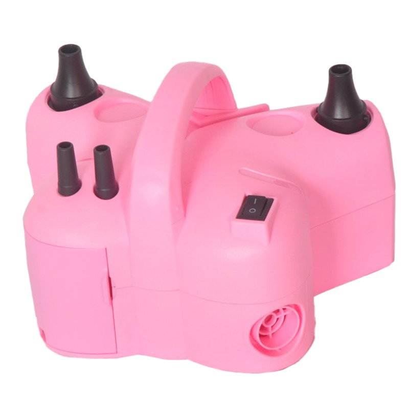 Pompa Electrica de Umflat Baloane, Flippy, cu Doua Iesiri, 220V, Putere 600W, Accesorii petrecere, Roz [1]