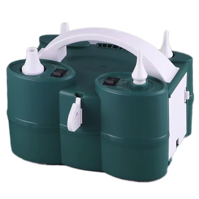 Pompa Electrica de Umflat Baloane, Flippy, cu Doua Iesiri, 220V, Putere 600W, Accesorii petrecere, Verde [1]