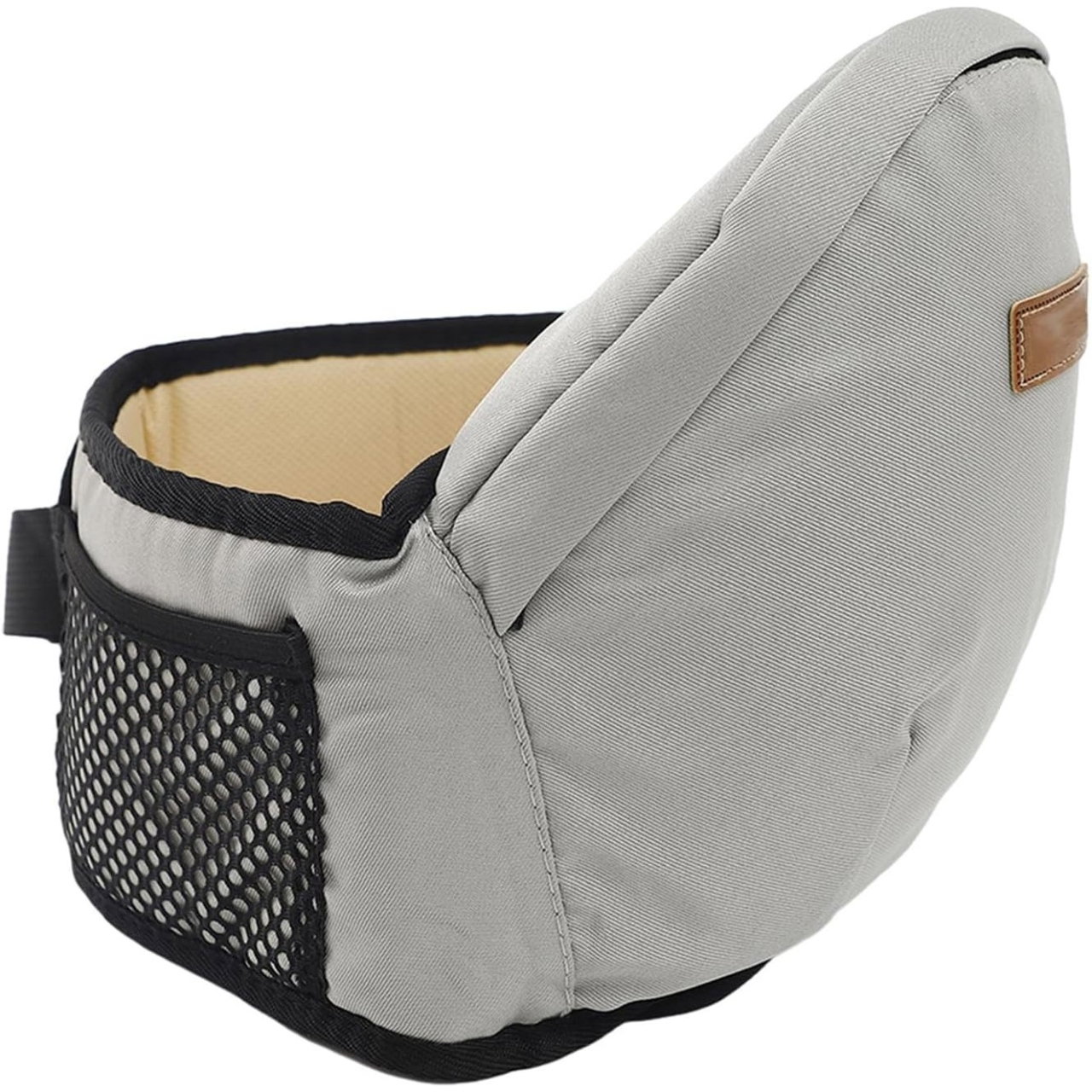 Port-Bebe Ergonomic Ajustabil cu Scaun, 3 Pozitii, Bumbac Respirabil, pentru Copii 0-3 Ani, 20 kg Maxim, 25 x 22 x 18 cm, Gri [1]