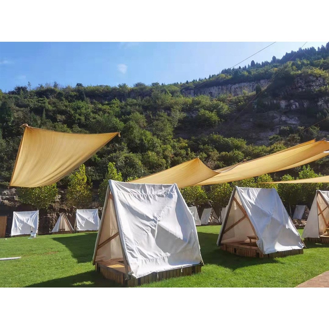 Prelata de soare/ Copertina de tip parasolar, patrata, 4x6 m, galbena, Flippy [3]