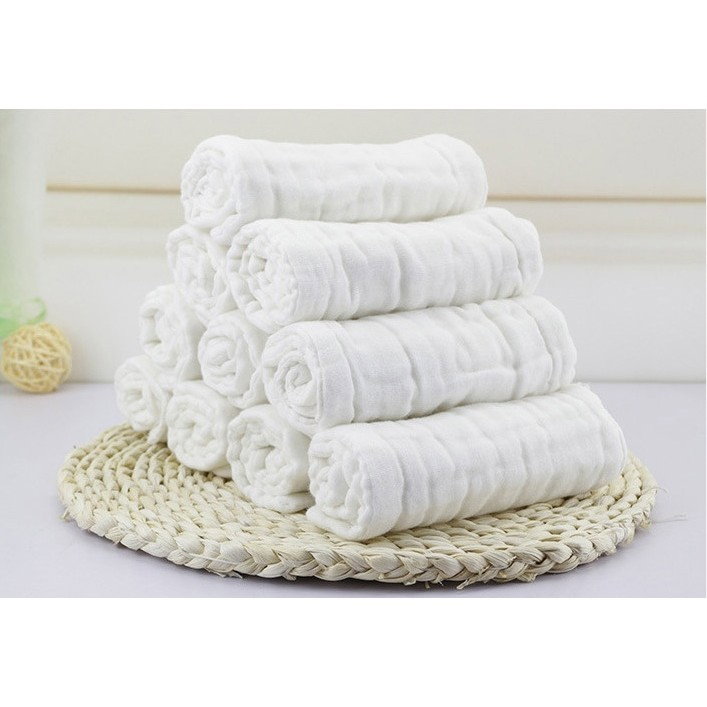 Prosop Absorbant, Flippy, din Bumbac, 6 Straturi, 30 x 30 cm, Alb [6]