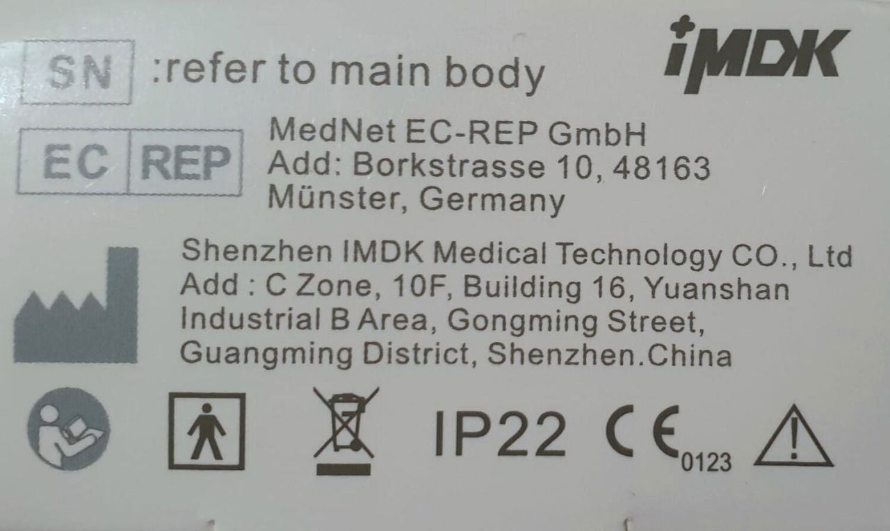 Pulsoximetru pentru deget, Certificat Medical [9]