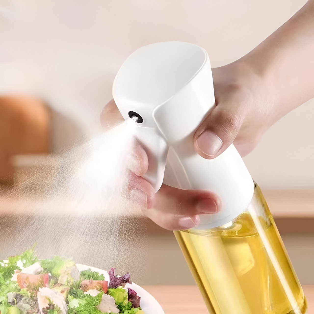 Pulverizator pentru Ulei, Otet sau Alte Lichide, Flippy, Reincarcabil, Multifunctionale, Capacitatea 200 ml, Material Plastic, Culoare Alb [4]