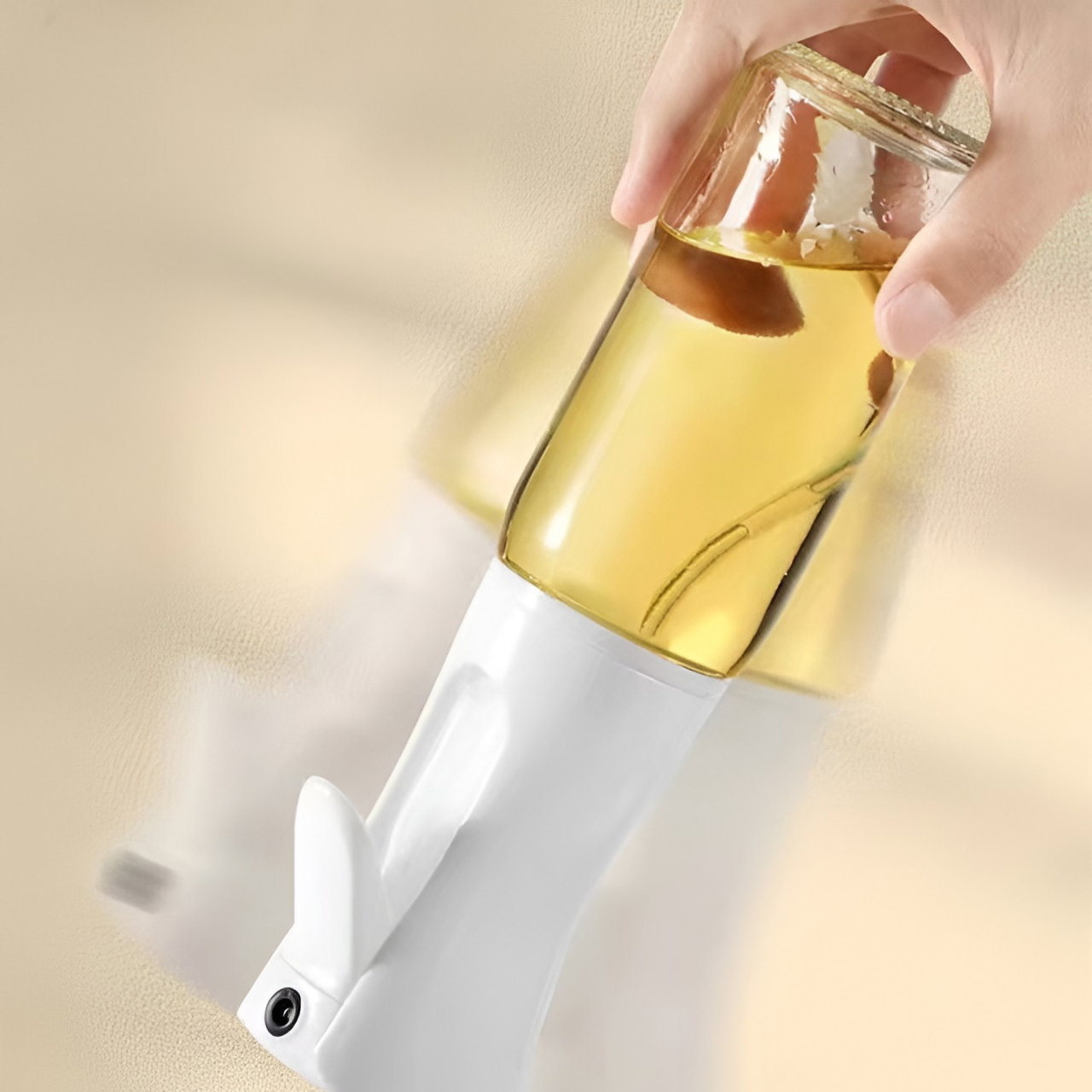 Pulverizator pentru Ulei, Otet sau Alte Lichide, Flippy, Reincarcabil, Multifunctionale, Capacitatea 200 ml, Material Plastic, Culoare Alb [3]