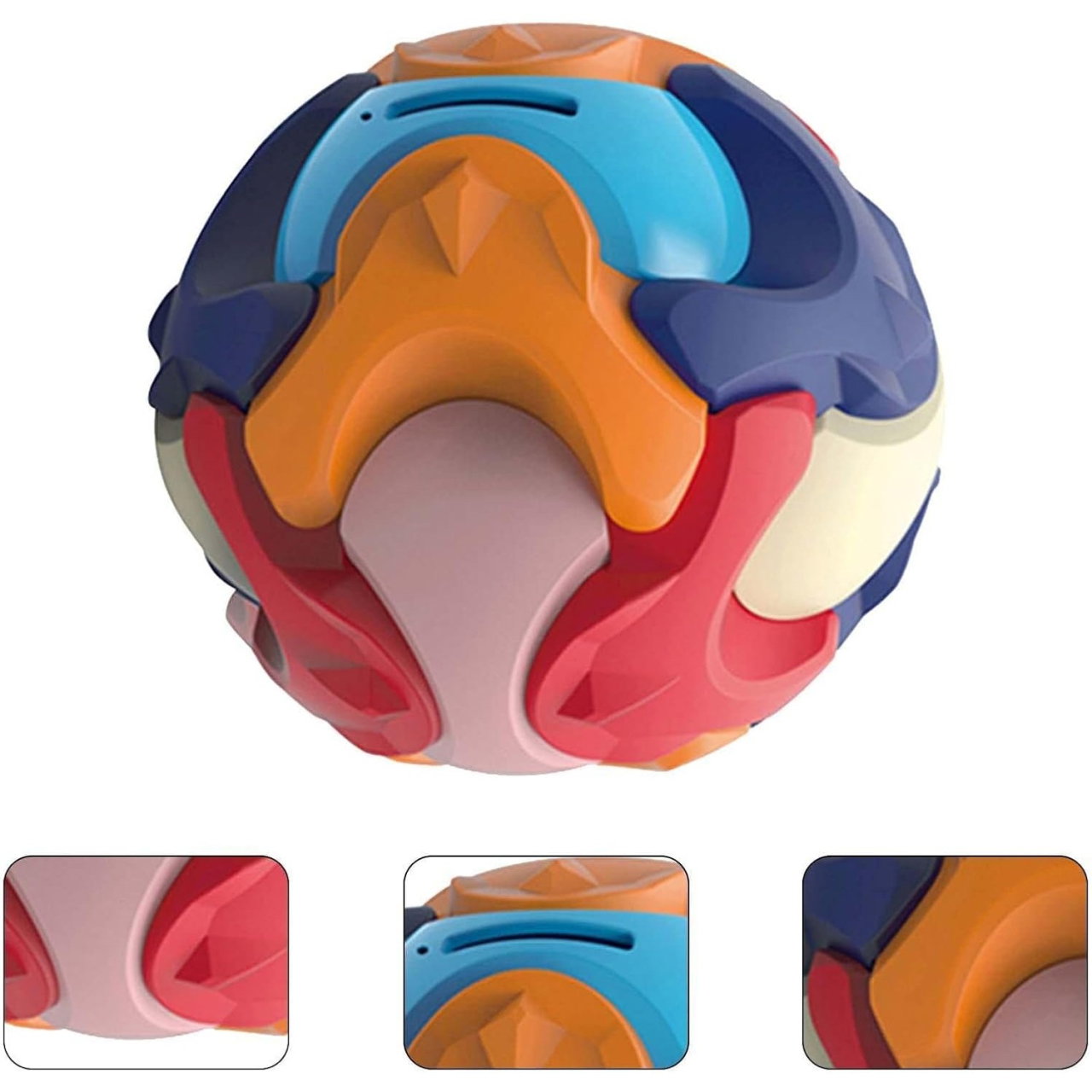 Pusculita Sub Forma de Minge, Flippy, de Construit, se Asambleaza/Dezasambleaza, din Plastic, 16.5x16.5x16.5, Multicolor [3]