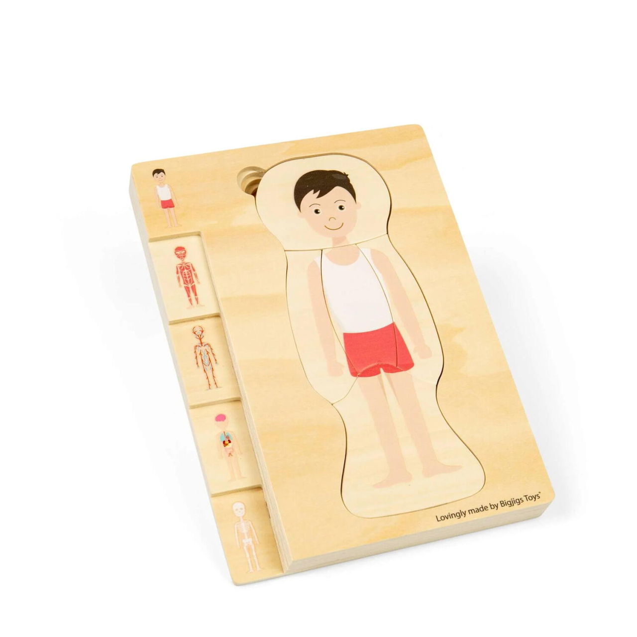 Puzzle anatomic din lemn - Baiat [3]