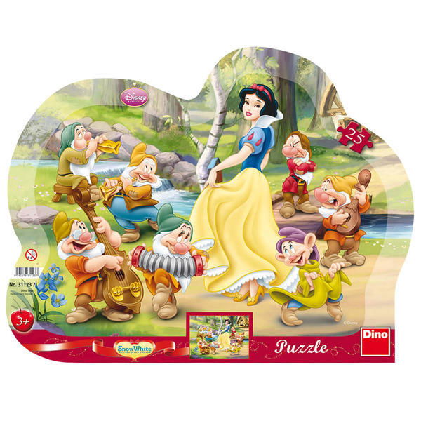 Puzzle cu rama - Alba ca Zapada (25 piese) [1]
