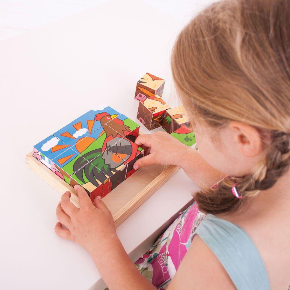 Puzzle cubic - Animalute de la ferma [7]