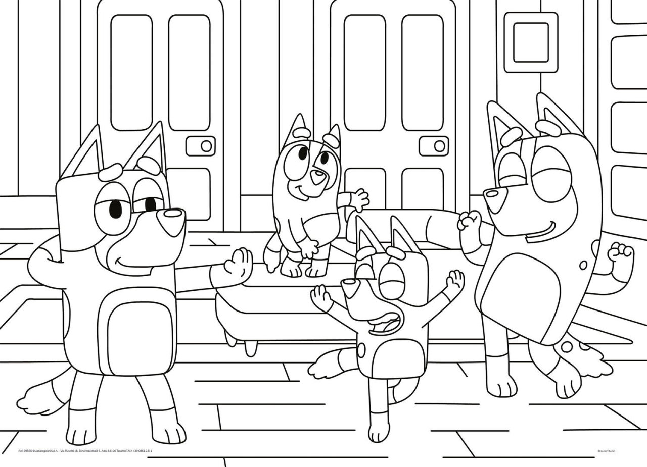 Puzzle de colorat - Bluey (24 de piese) [3]