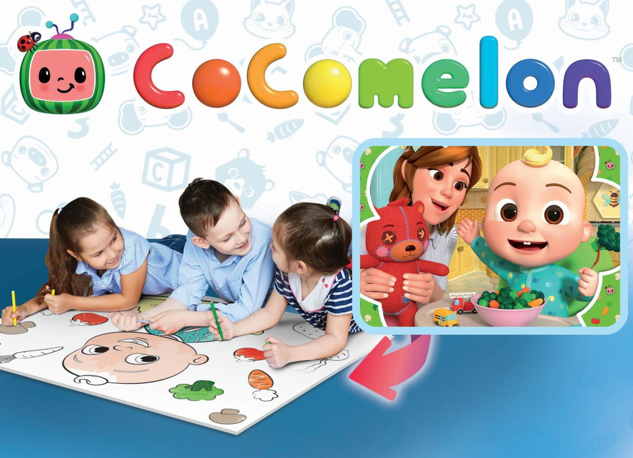 Puzzle de colorat maxi - Cocomelon la masa (60 piese) [3]