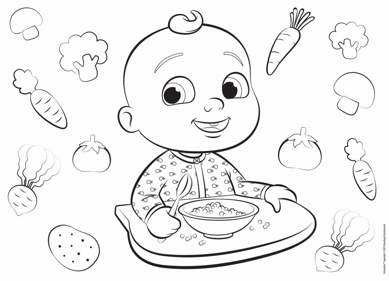 Puzzle de colorat maxi - Cocomelon la masa (60 piese) [2]