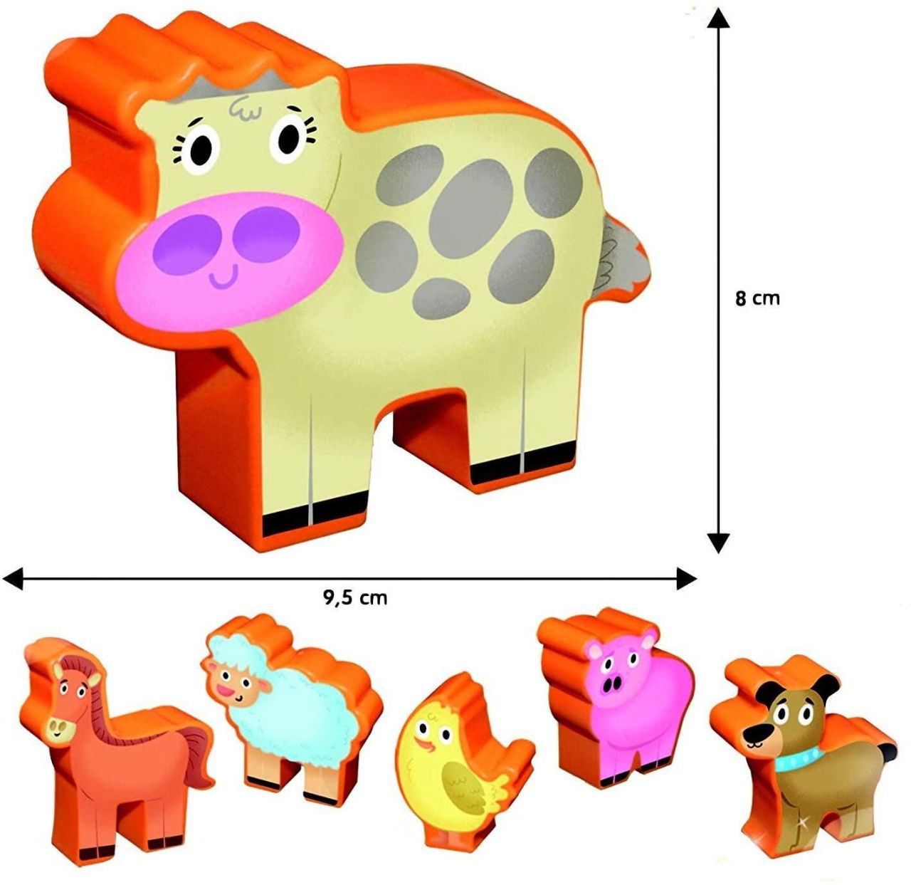 Puzzle de podea - Distractie la ferma (12 piese) [3]