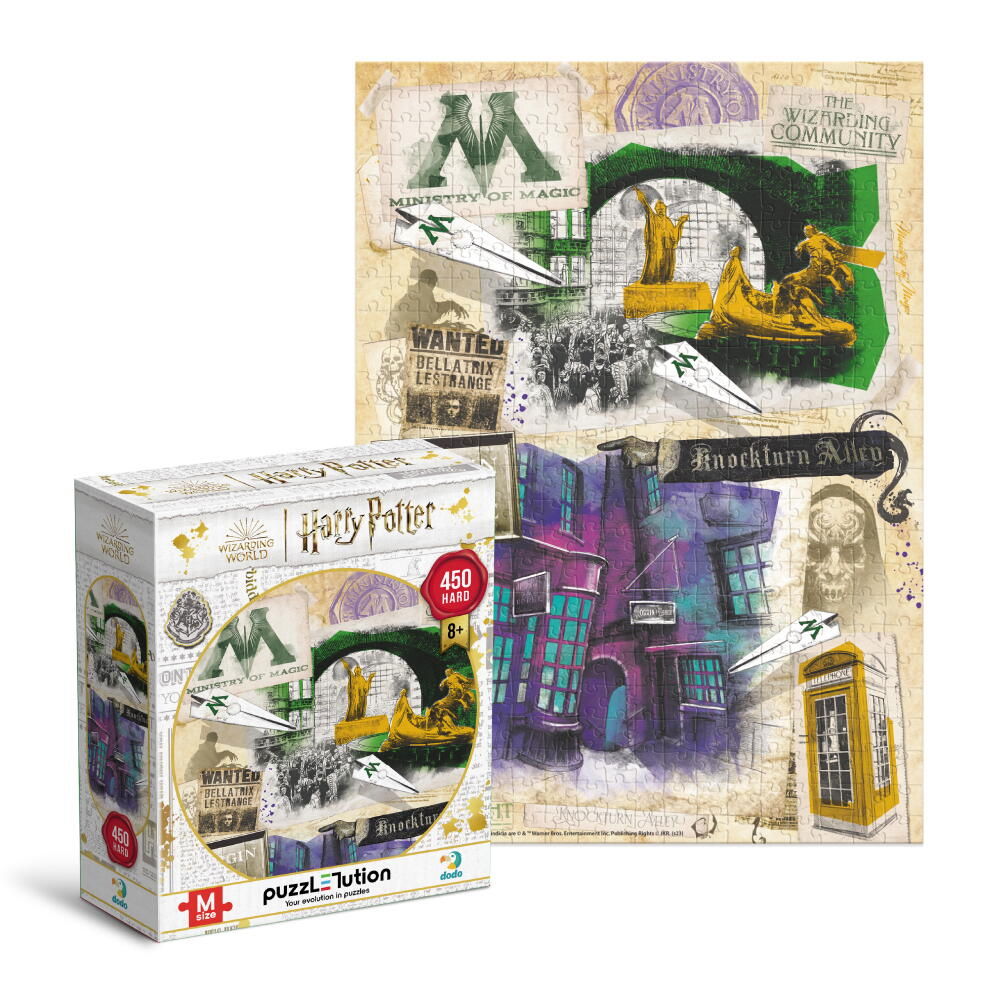 Puzzle Harry Potter - Ministerul Magiei & Aleea Nocturn (450 piese) [3]