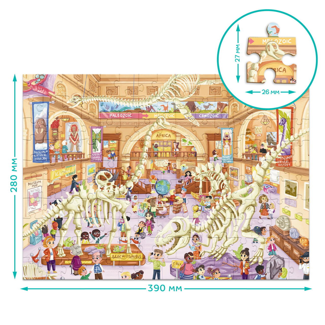 Puzzle - Muzeul naturii ( 150 piese) [3]