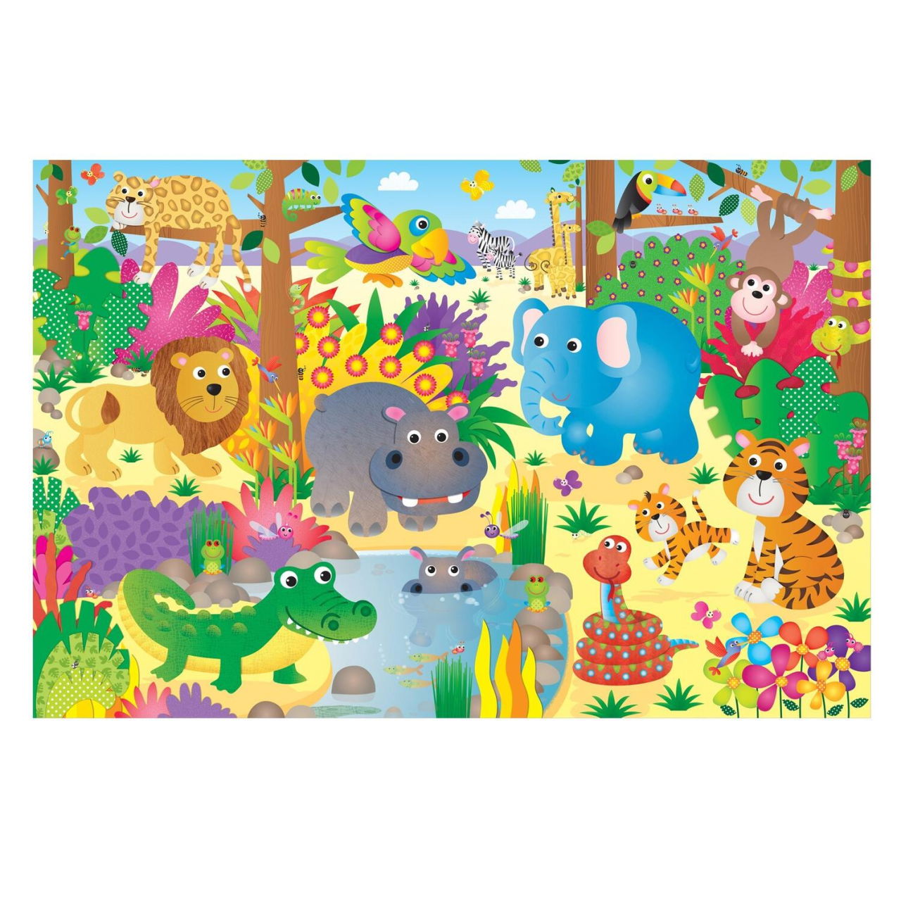 Puzzle Podea: Jungla (30 piese) [2]