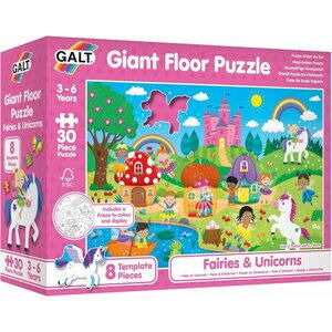 Puzzle Podea: Zane si unicorni (30 piese) [1]