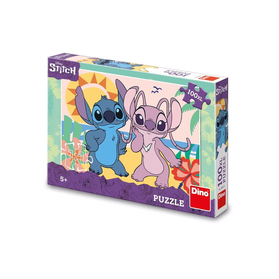 Puzzle XL - Stitch si Angel la plaja (100 piese) [2]