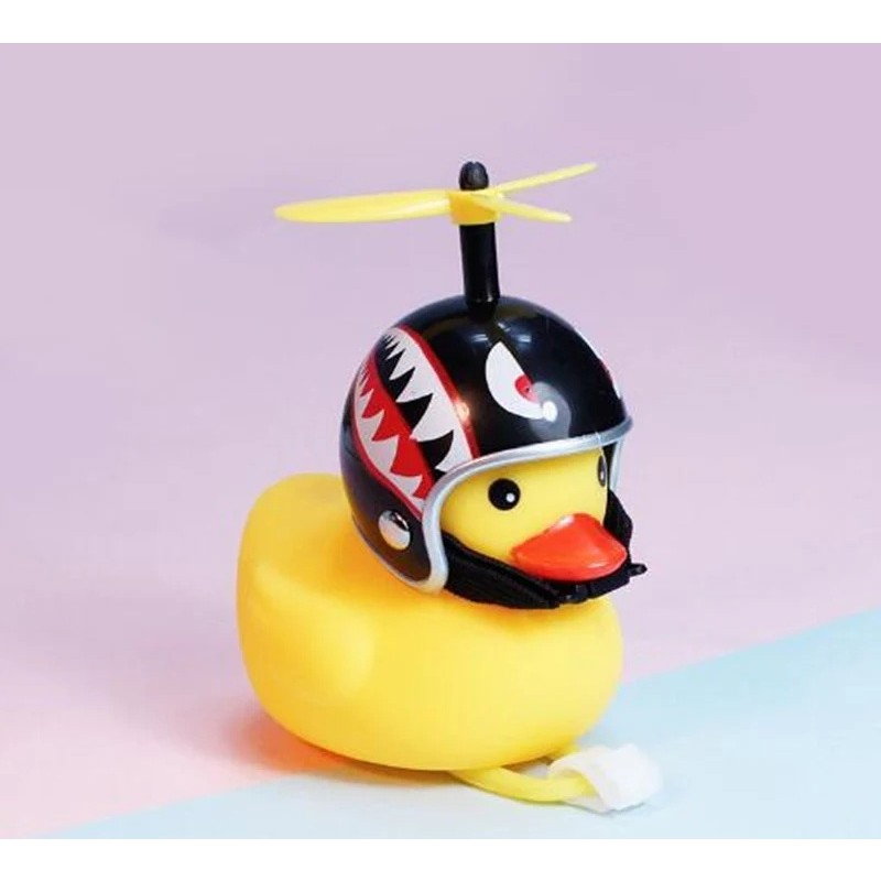 Ratusca Decorativa, Flippy, pentru Bicicleta, Motocicleta, Masina, cu Sistem de Prindere, Lumini, 7.5 x 9 cm, cu Casca, Negru [2]