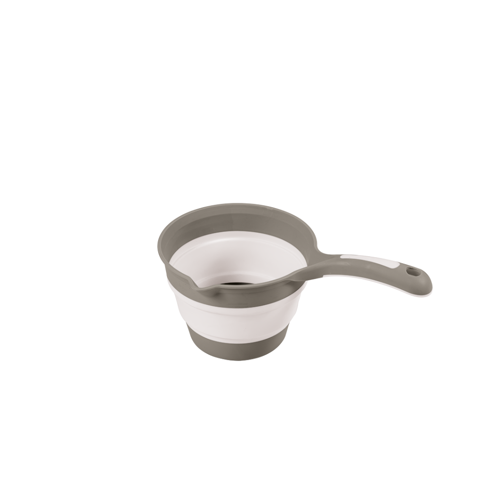 Recipient pliabil cu maner pentru baie - Gri [1]