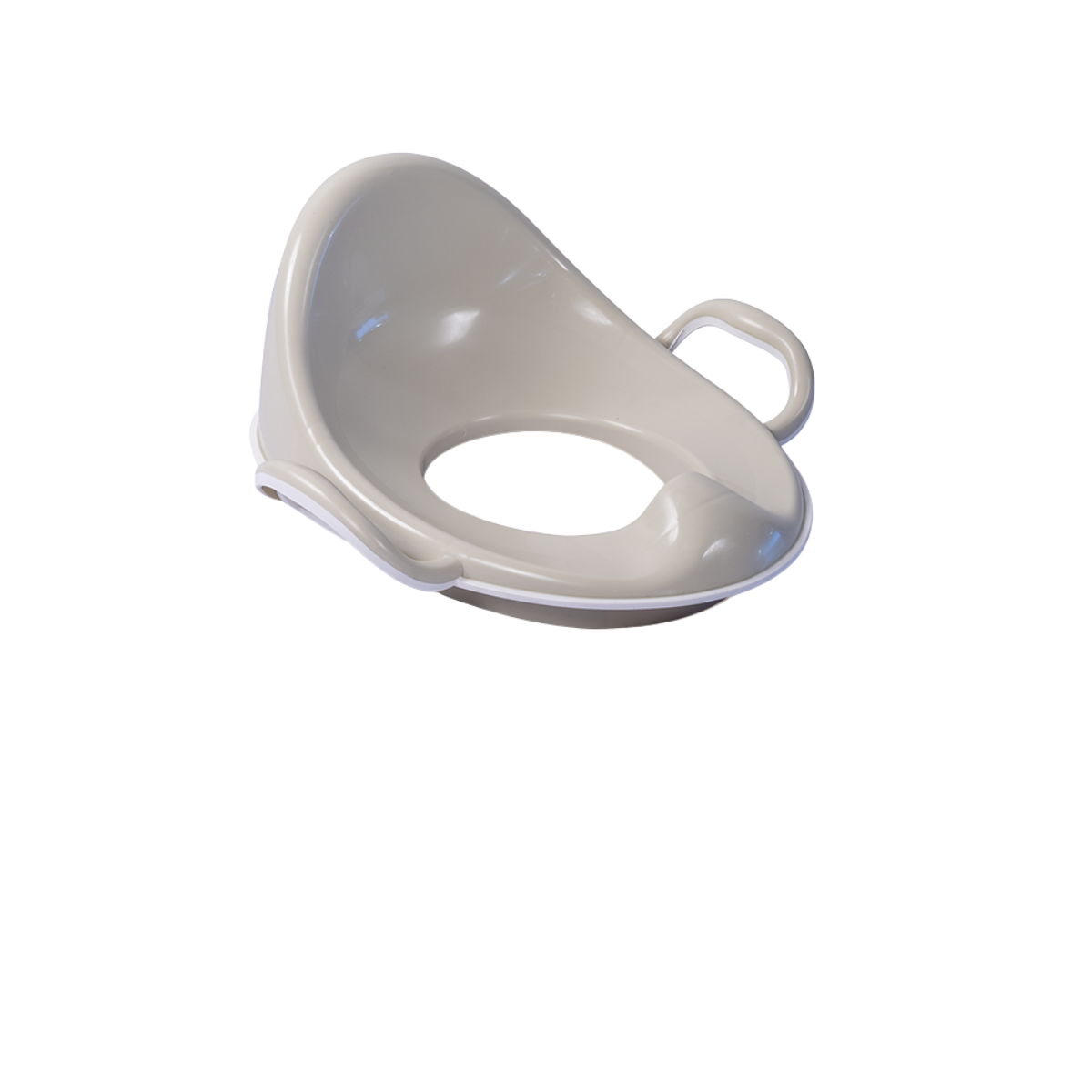 Reductor toaleta anitderapant cu spatar - Bej [1]