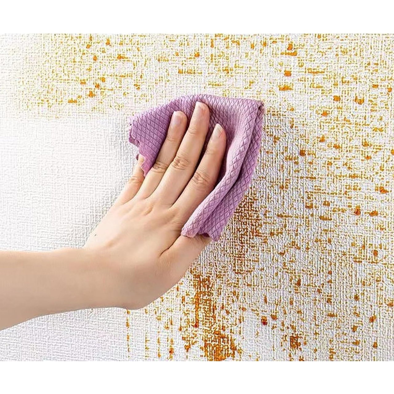 Rola Autoadeziva pentru Perete, Flippy, din Panza, 10 m, Rezistenta la Umezeala, 2.5 mm Grosime, Model Texturat, Maro [5]