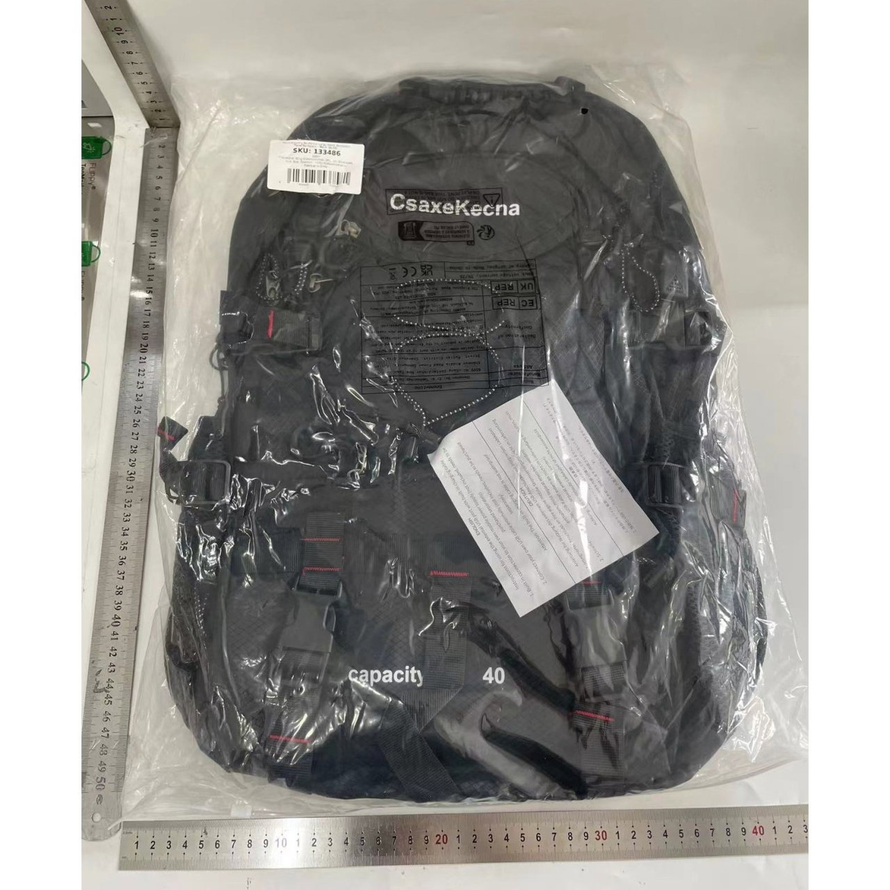 Rucsac Multifunctional de Alpinism, Flippy, Capacitate 36-55 L, de Calatorie, Impermeabil, Slot USB Incarcare Telefon, Bretele Reglabile, 52 x 34 x 19 cm, Negru [6]