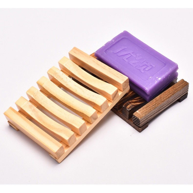 Savoniera, Flippy, din Lemn de Bambus, Scurgere Apa, 11.5 x 8 cm, Natur [6]