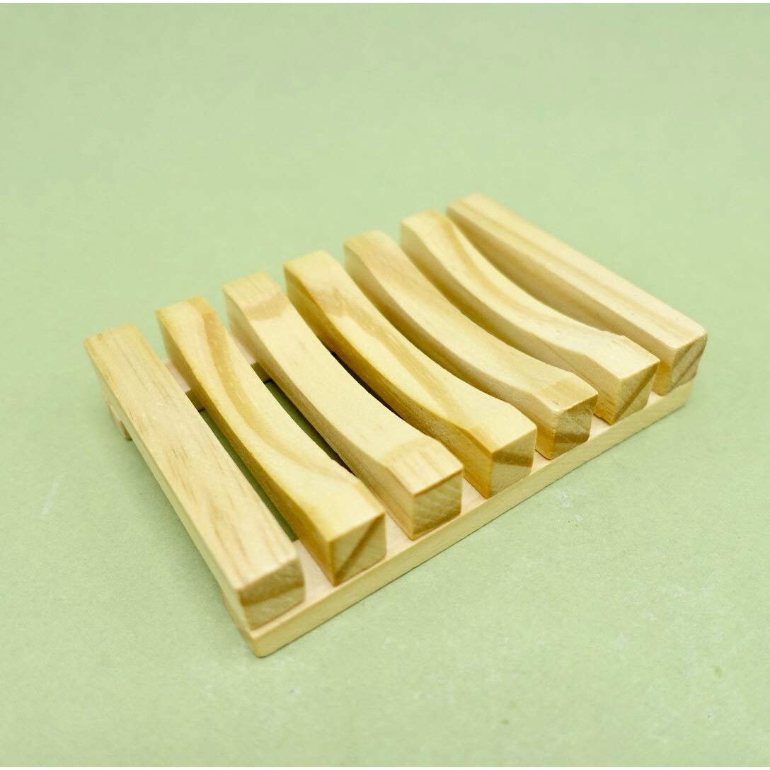 Savoniera, Flippy, din Lemn de Bambus, Scurgere Apa, 11.5 x 8 cm, Natur [3]