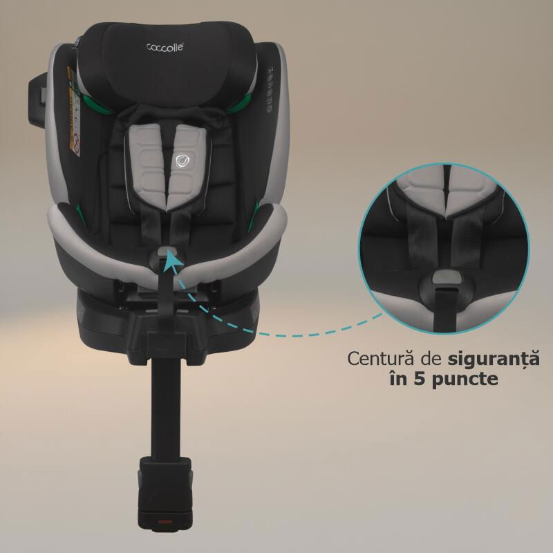 Scaun auto iSize 40-150 cm Coccolle Mago Jet black [6]