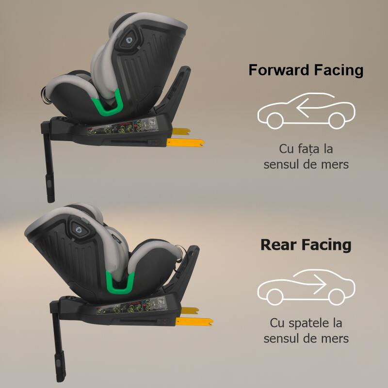 Scaun auto iSize 40-150 cm Coccolle Mago Jet black [5]