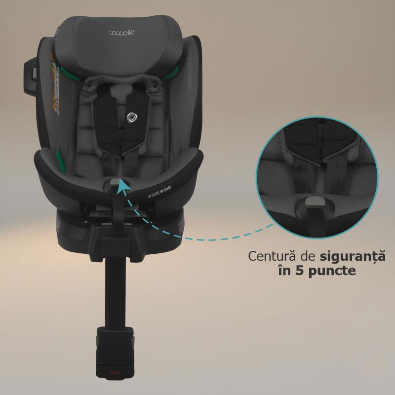 Scaun auto iSize 40-150 cm Coccolle Mago Neutral grey [6]