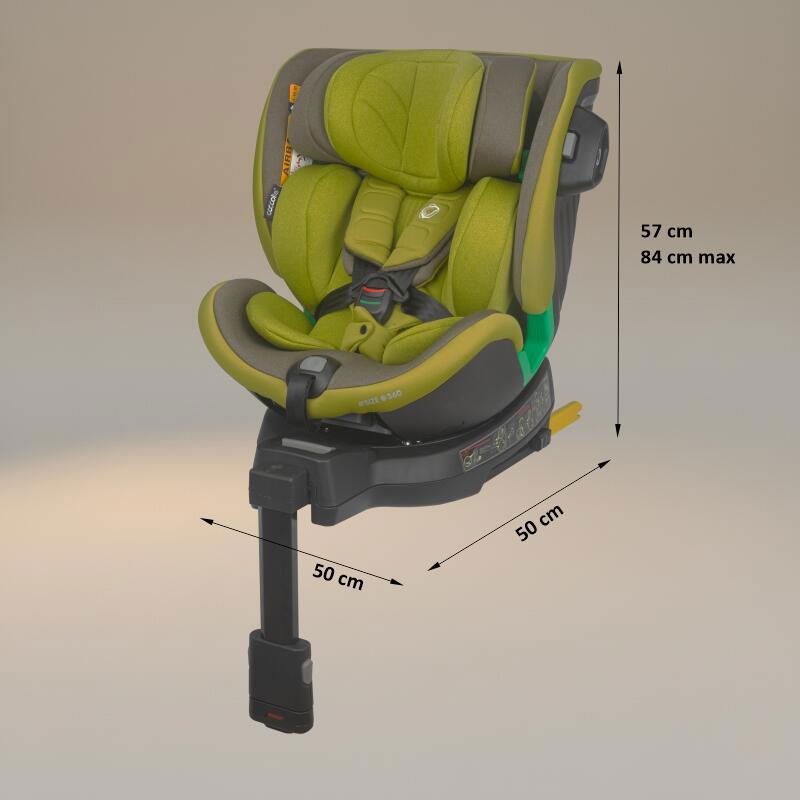 Scaun auto iSize 40-150 cm Coccolle Mago Olive khaki [9]