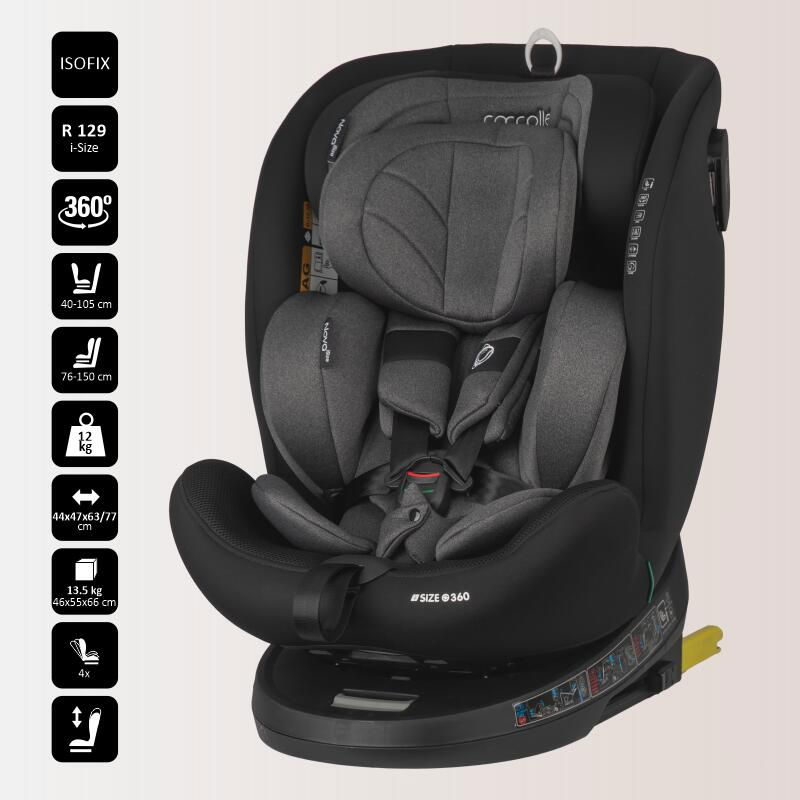 Scaun auto iSize 40-150 cm Coccolle Nova Diamond black [8]