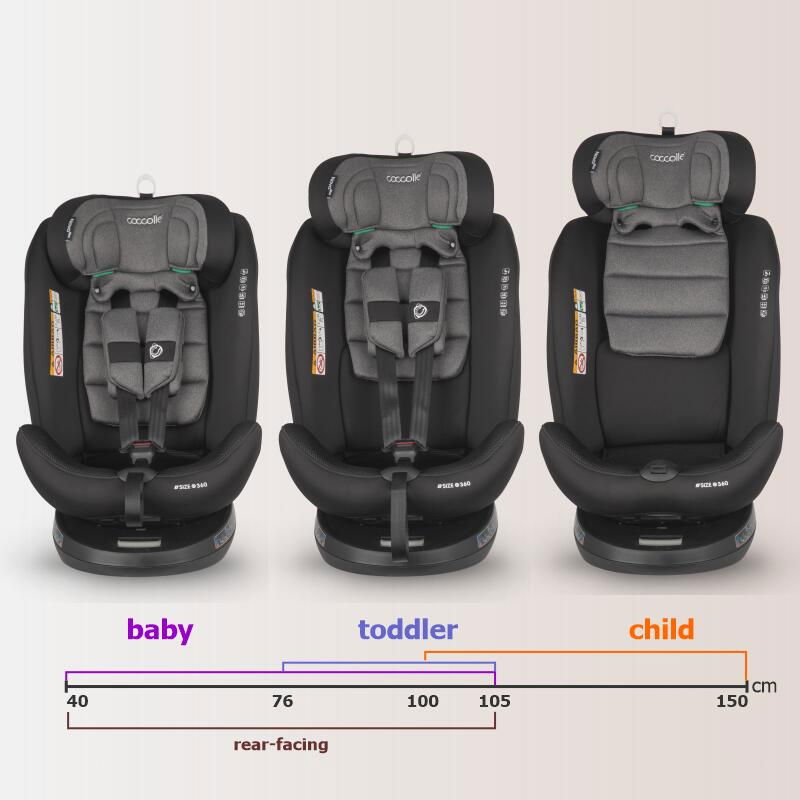 Scaun auto iSize 40-150 cm Coccolle Nova Diamond black [4]