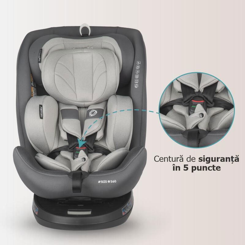 Scaun auto iSize 40-150 cm Coccolle Nova Moonlit grey [6]