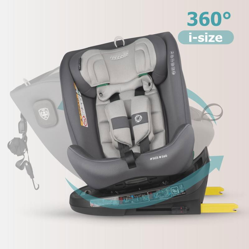 Scaun auto iSize 40-150 cm Coccolle Nova Moonlit grey [7]