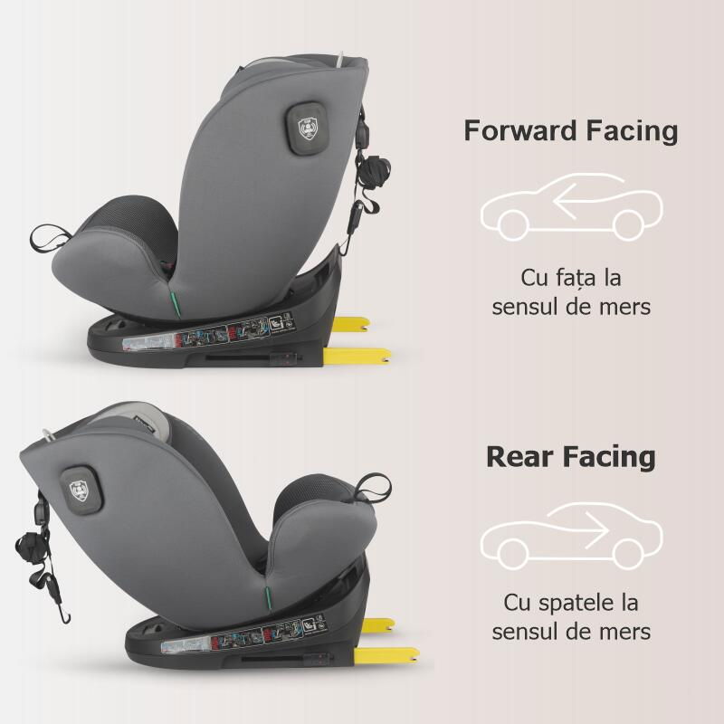 Scaun auto iSize 40-150 cm Coccolle Nova Moonlit grey [5]