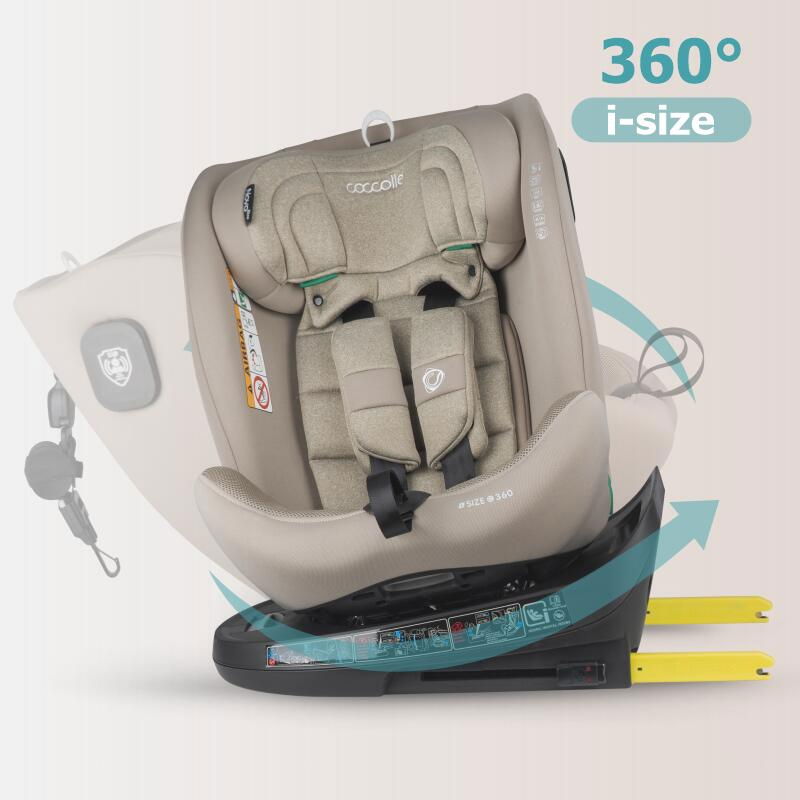 Scaun auto iSize 40-150 cm Coccolle Nova Sand beige [7]