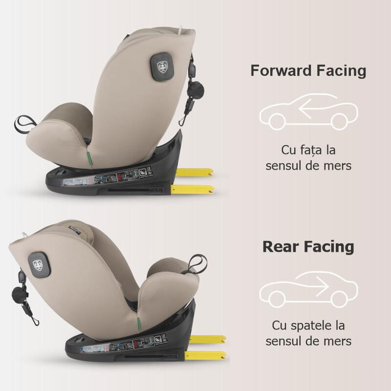 Scaun auto iSize 40-150 cm Coccolle Nova Sand beige [5]