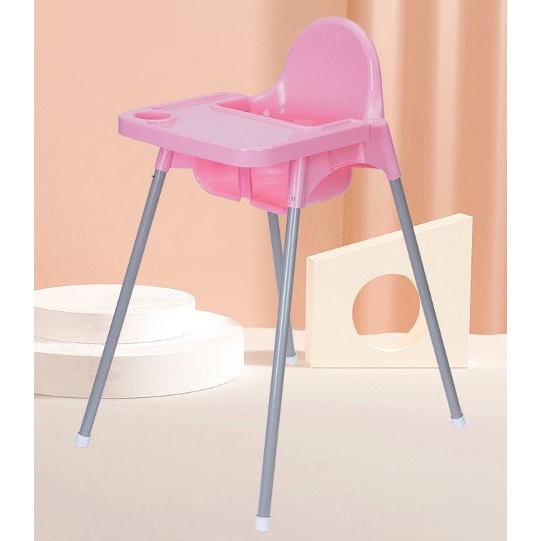 Scaun de Masa, Flippy, pentru Bebelusi si Copii 6-36 Luni, din Plastic/Metal, Centura in 2 Puncte, Tava Detasabila, 63 x 57 x 85 cm, Roz [5]