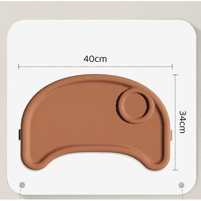 Scaun de Masa pentru Bebelusi si Copii, Flippy, cu Roti, Telescopic, Pliabil, Masuta Reglabila, Suport Picioare, Scaun cu Invelis Piele Artificiala, Centura Siguranta, Spatiu Depozitare, 97x73x65 cm,  [3]