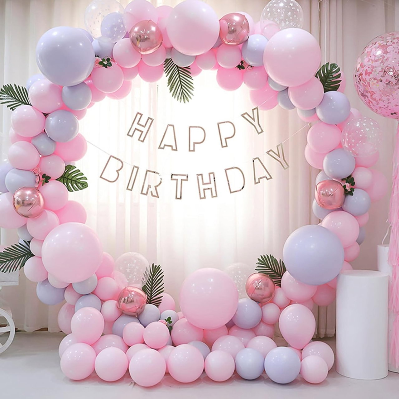 Set 10 Baloane din Latex, Flippy, Model Party, 13 cm, 1 g, Roz [3]