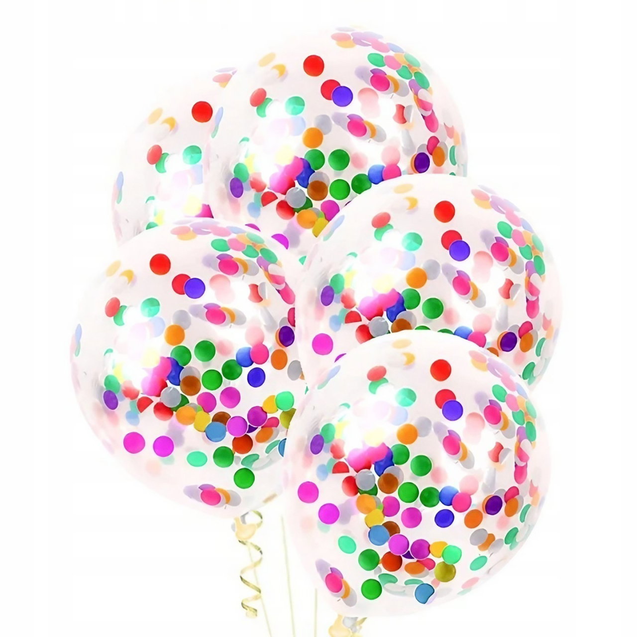 Set 10 Baloane din Latex, Flippy, Model Party Confetti, 30 cm, Multicolore, 2.8 g [1]